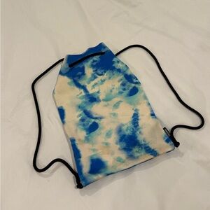 Triangl Swimwear Blue and Cream Tie-Dye Bag